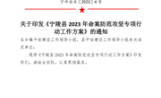 关于印发《宁陵县2023年命案防范攻坚专项行动工作方案》的通知