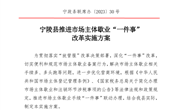 宁陵县推进市场主体歇业“一件事”改革实施方案